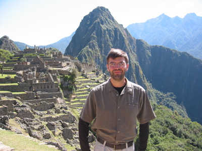 Greg at Machu Picchu, Peru