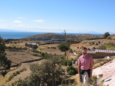 Greg on Sun Island, Lake Titicaca, Bolivia