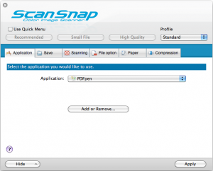 Configure ScanSnap Software